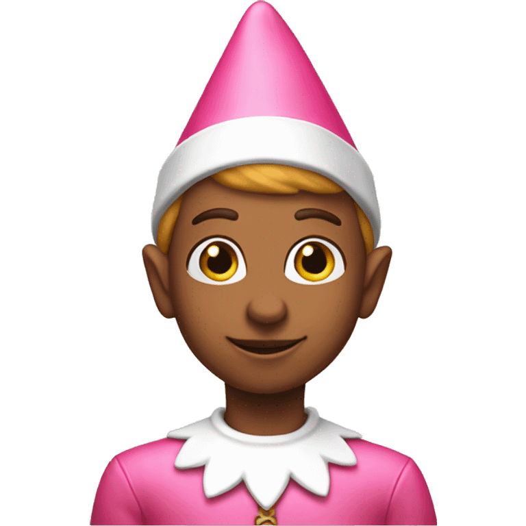 Pink elf on the shelf emoji