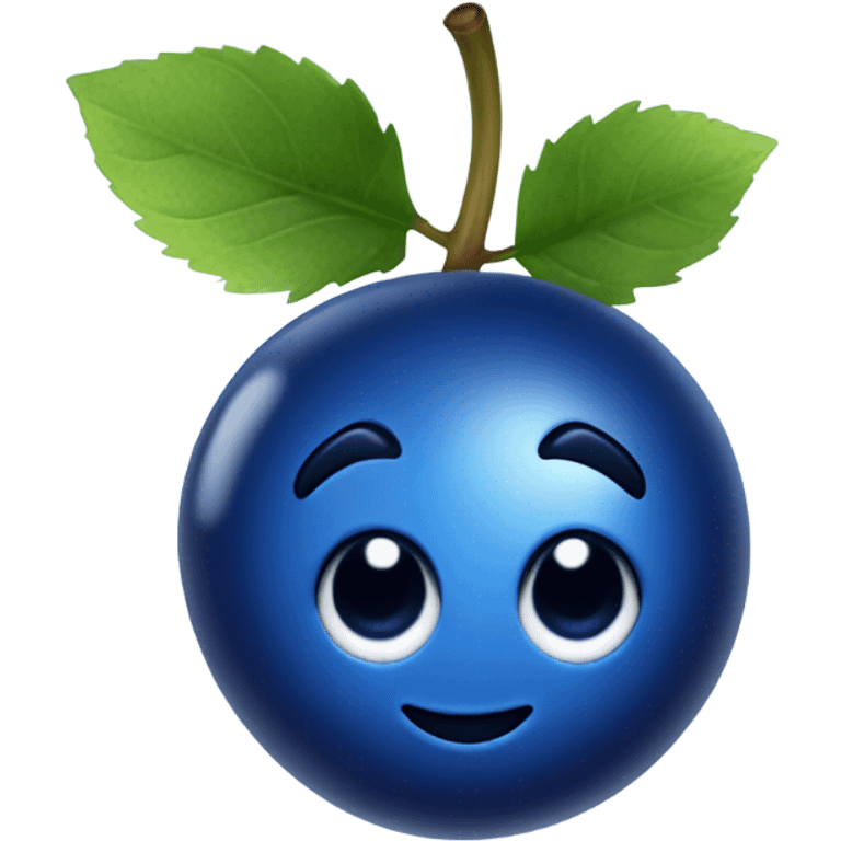 glossy blueberry emoji