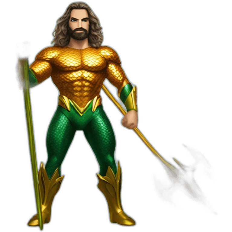 aquaman with trident emoji