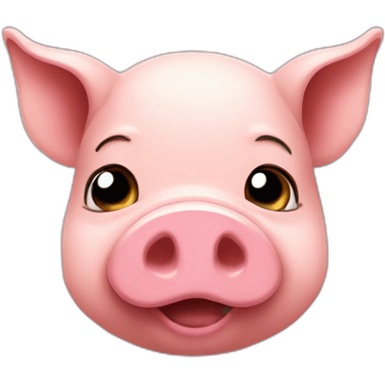 Pig jugando emoji