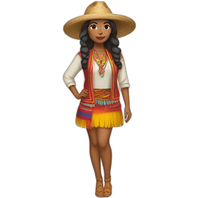 peruvian-style-outfit-woman emoji