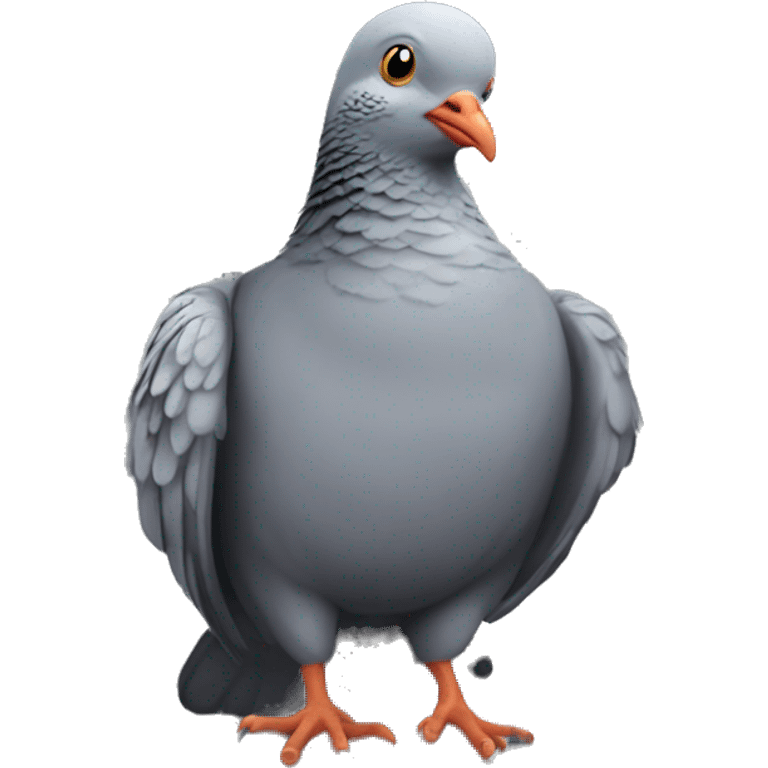 pigeon in prison clothes emoji