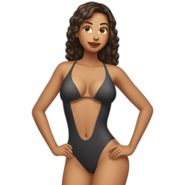 sexxy gal in swimsuit emoji