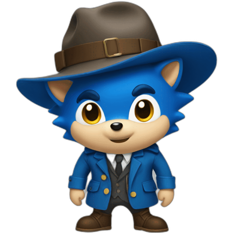 detective blue hedgehog emoji