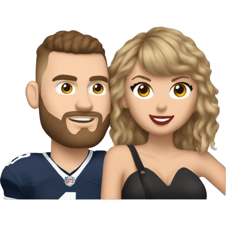 Taylor swift with Travis Kelce emoji