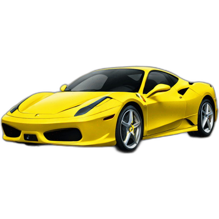 Yellow Ferrari emoji