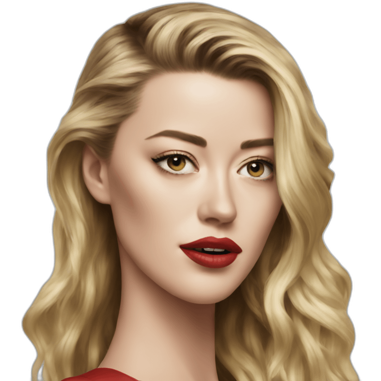 Portrait Amber Heard emoji