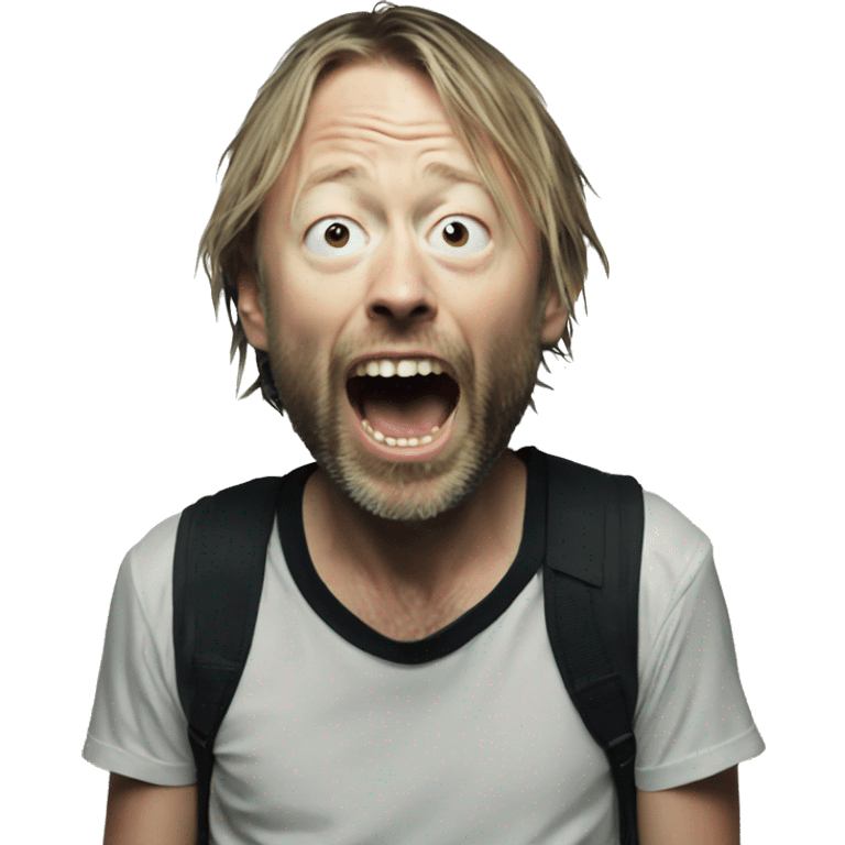 screaming thom yorke  emoji