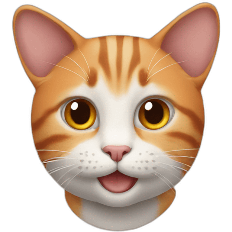 cat orange happy emoji