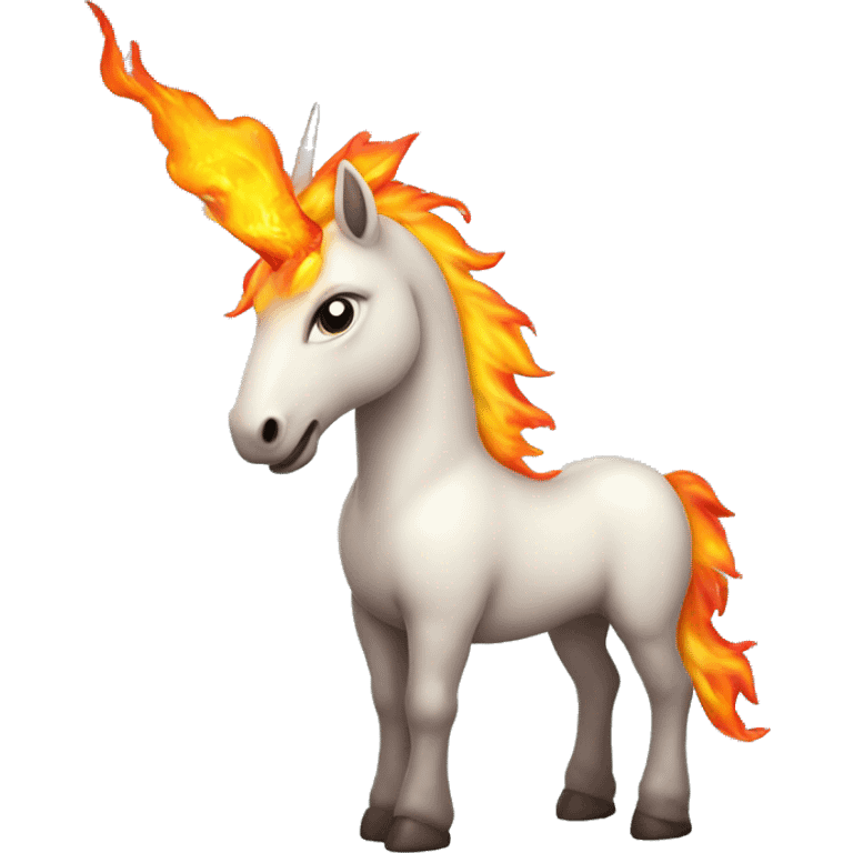 fire unicorn emoji