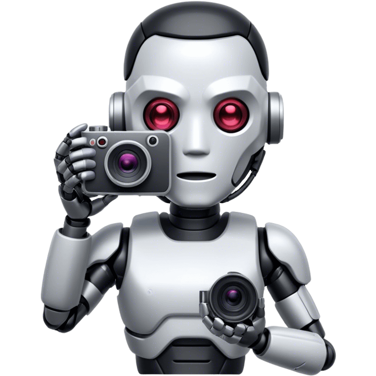 cyborg with camera emoji