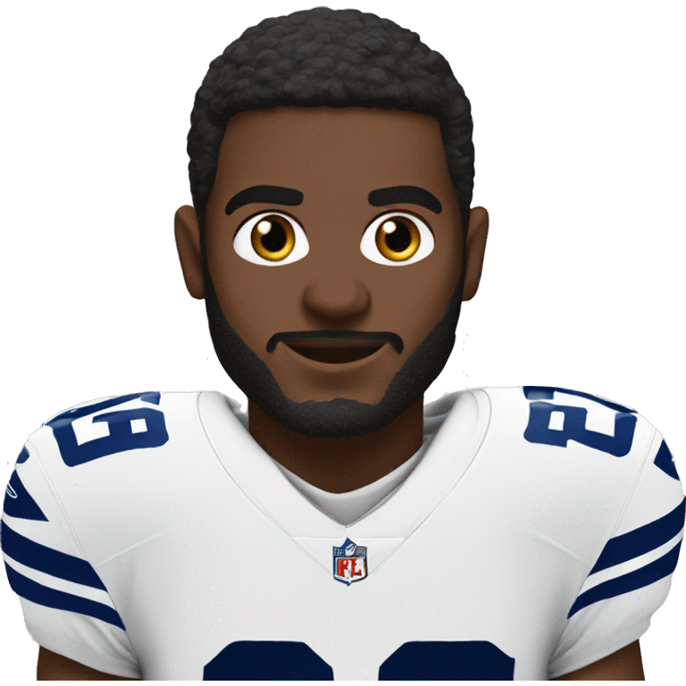 NFL football player, Dallas cowboys, tacjle emoji