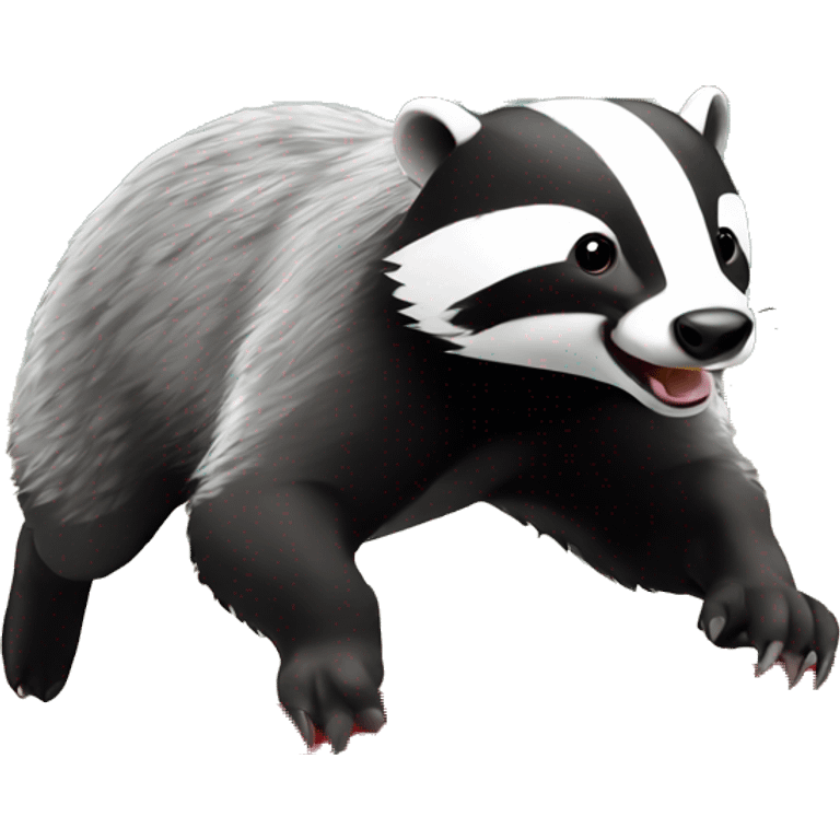 badger doing agility emoji