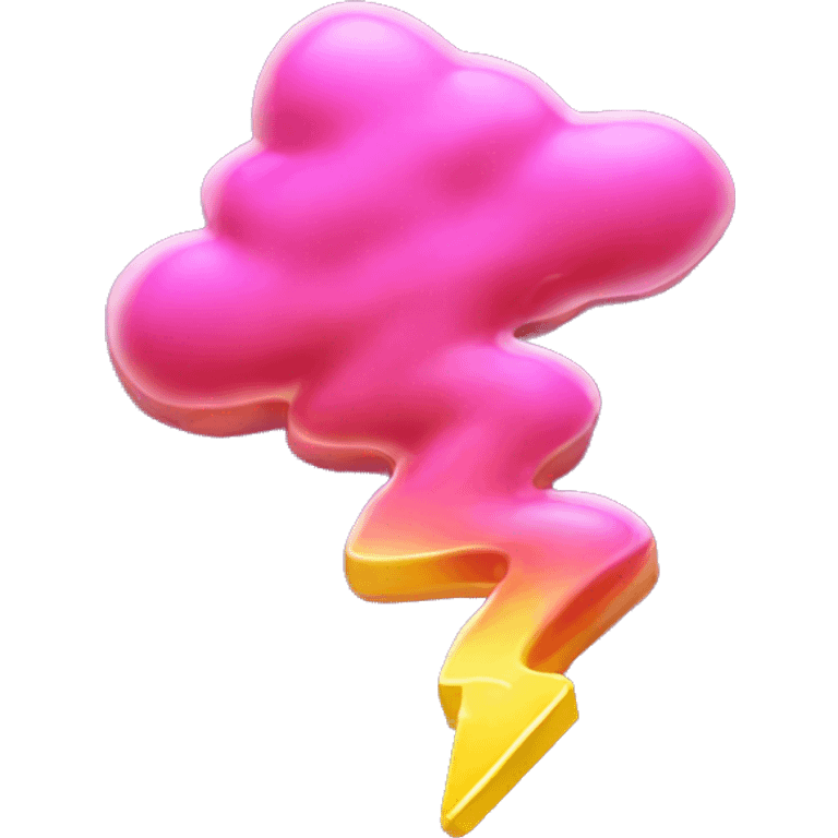 Gummy lightning strike  emoji