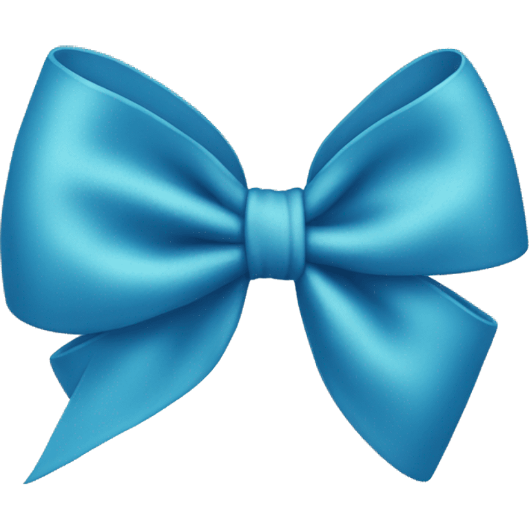 Blue Hair bow emoji