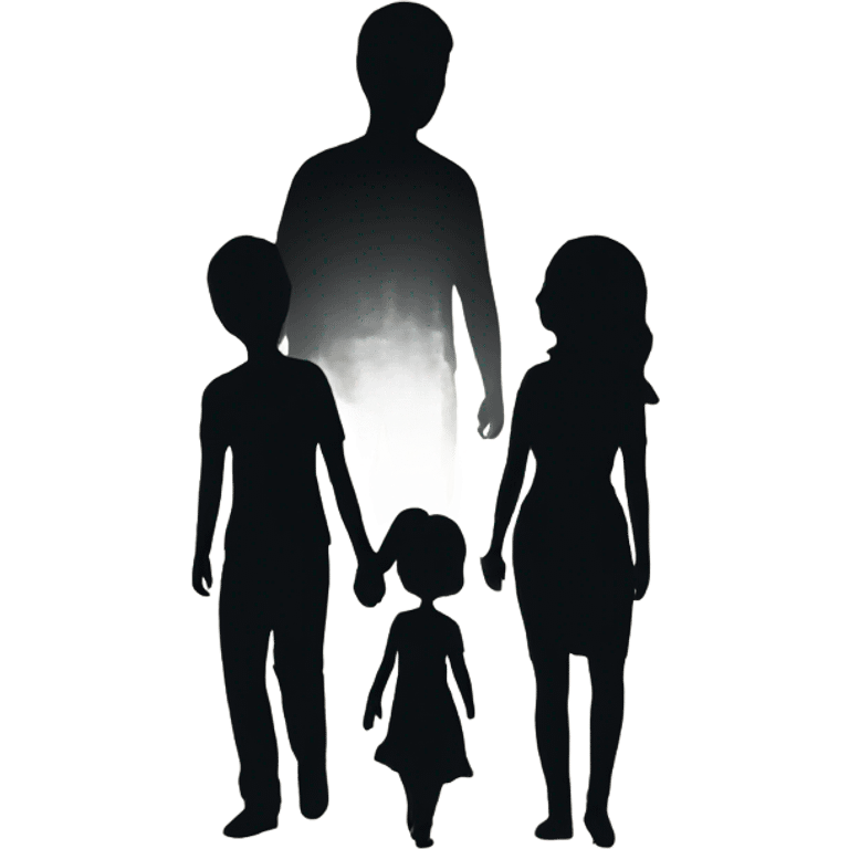 Family silhouette emoji