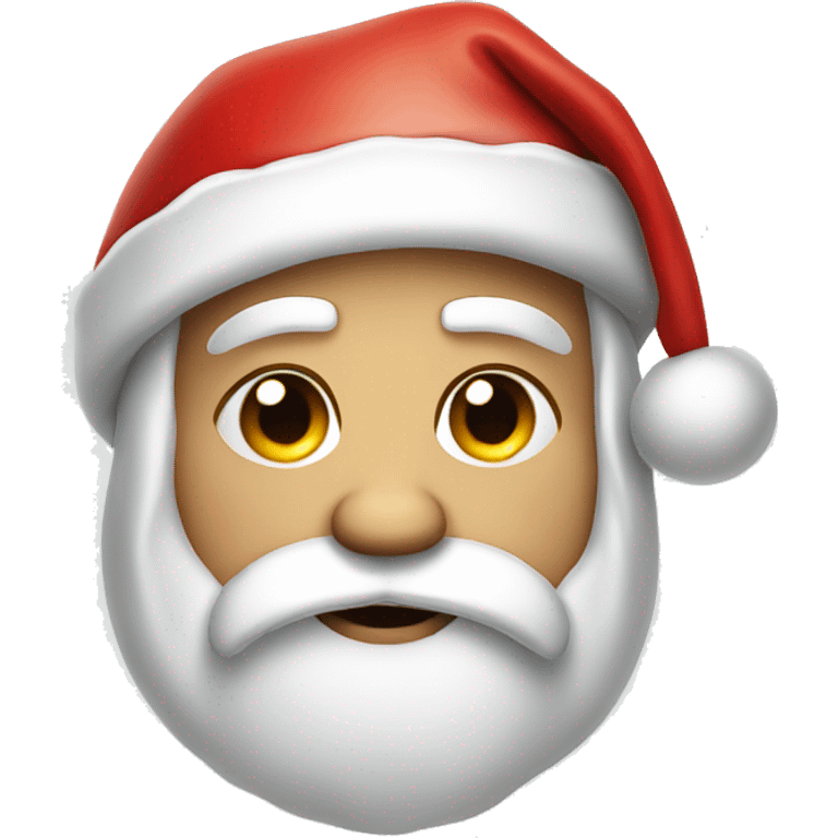 Santa Claus is crying emoji