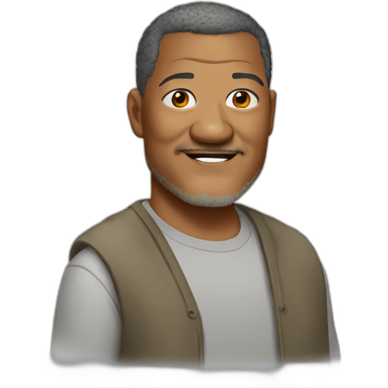 laurence-fishburne cartoon wearing shirt emoji