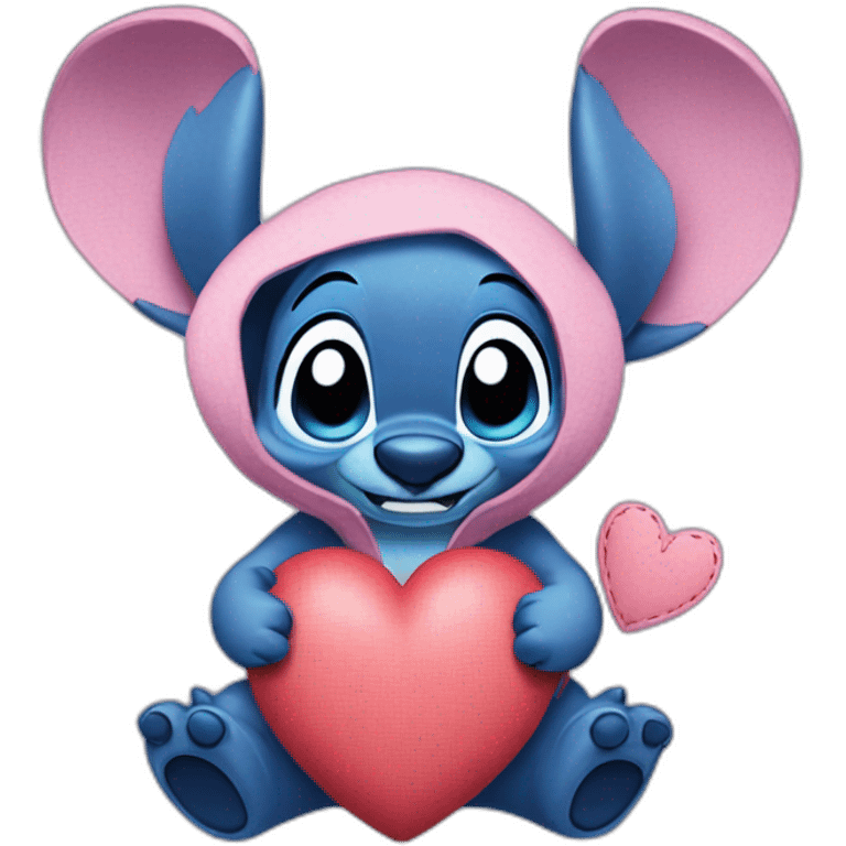 Stitch Disney faisant un coeur emoji