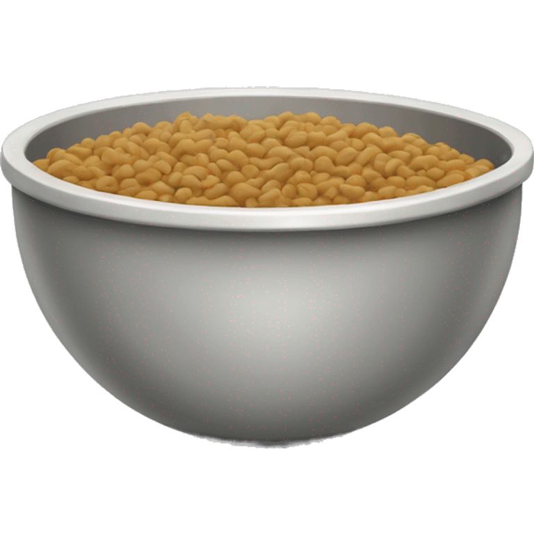 A bowl of wet cat food emoji