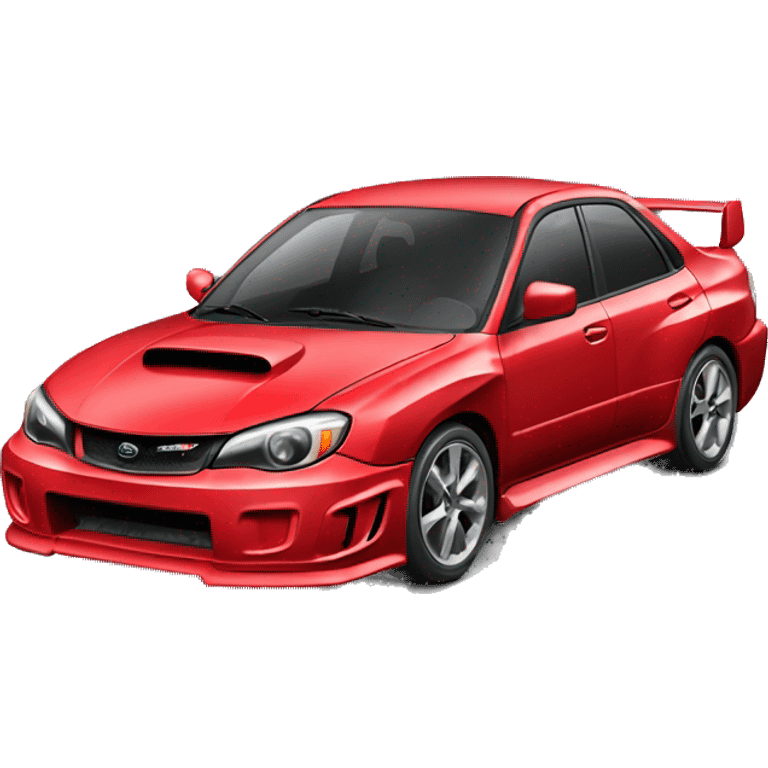 Red Subaru Impreza WRX emoji