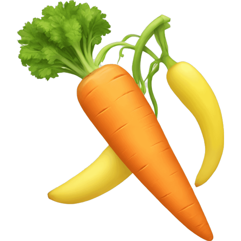 carrot + banana emoji