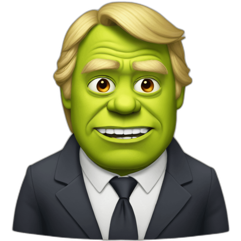 Trump as shrek emoji