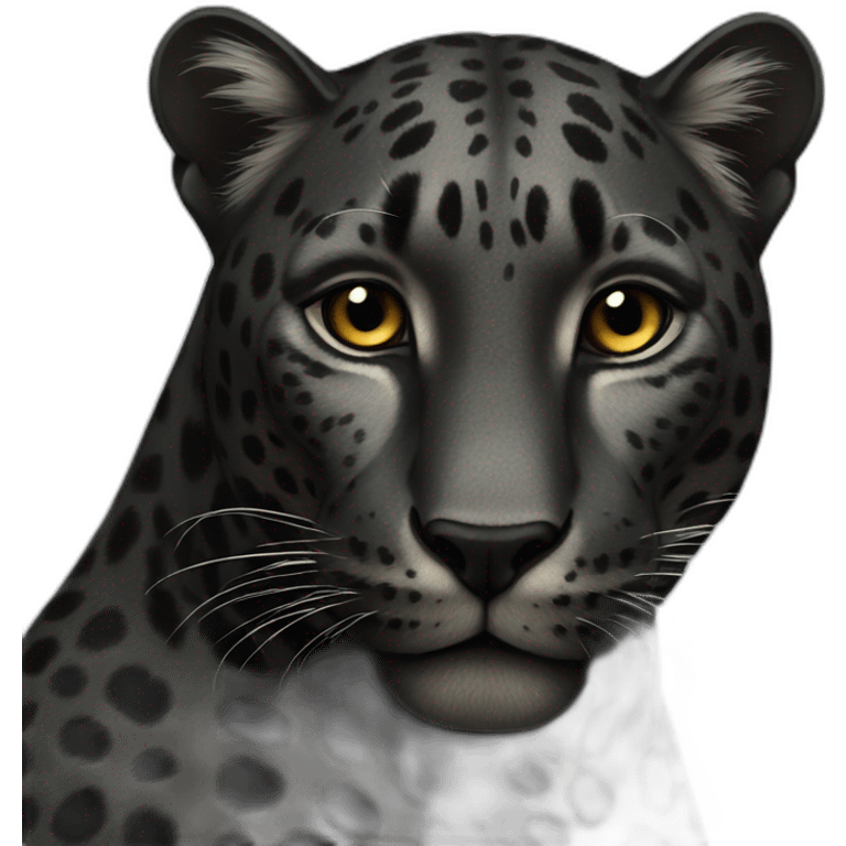 Black leopard emoji