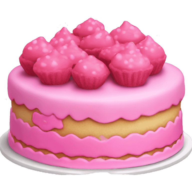 Pink coquette cake  emoji