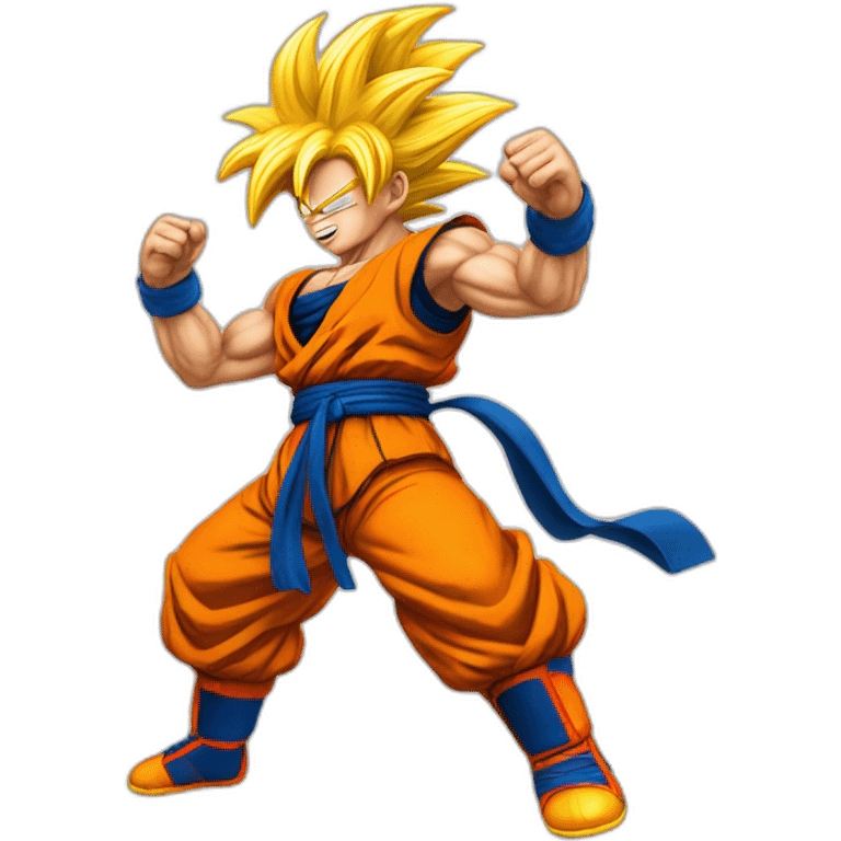 dancing goku super saiyan emoji