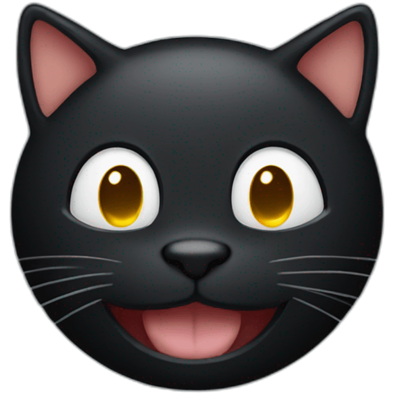 black cat smile emoji