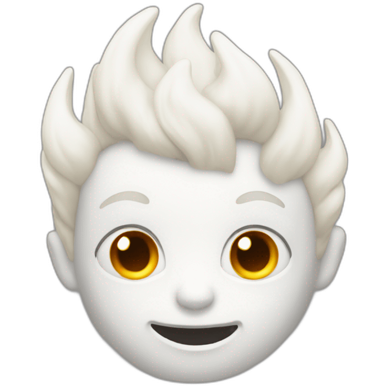 Pale white fire emoji