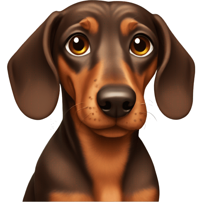 Brown dachshund  emoji