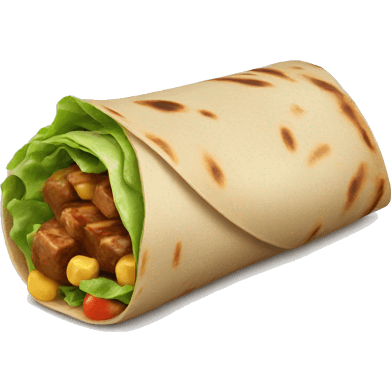 yufka food that looks like a wrap from turkiye emoji