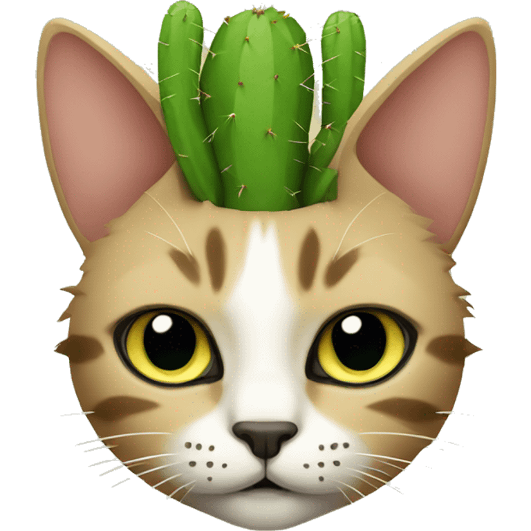 Cactus cat emoji