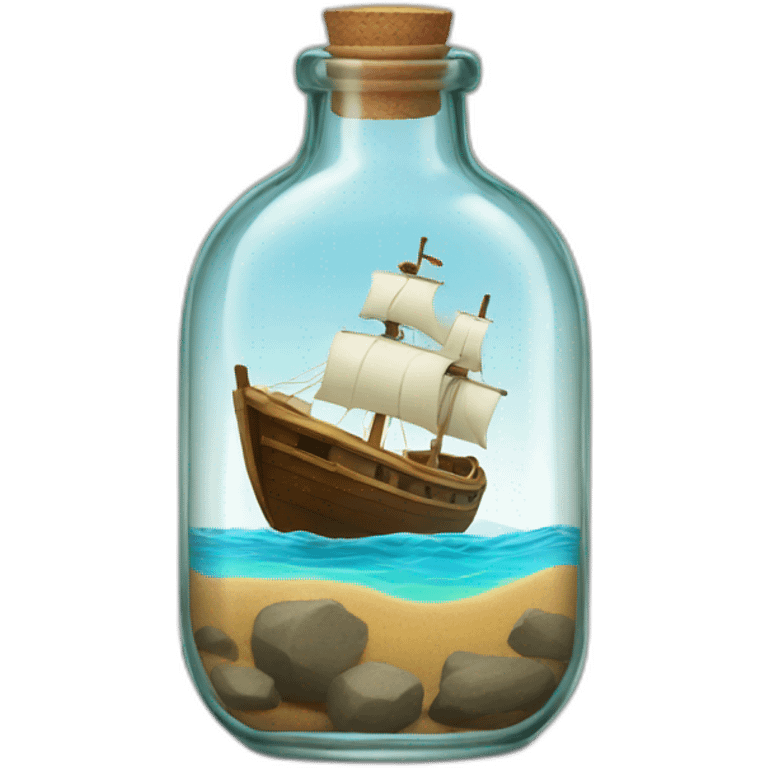 boat in a bottle emoji