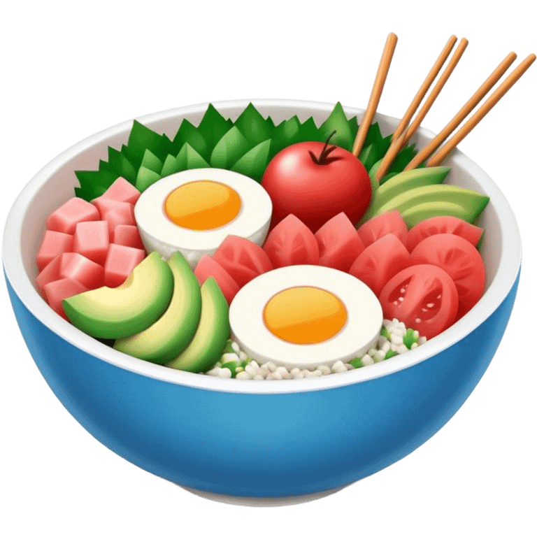 Poke bowl emoji