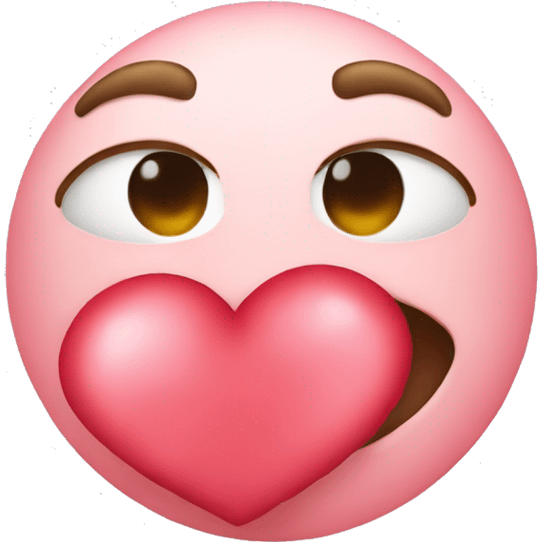 a kissing emoji with a heart  emoji