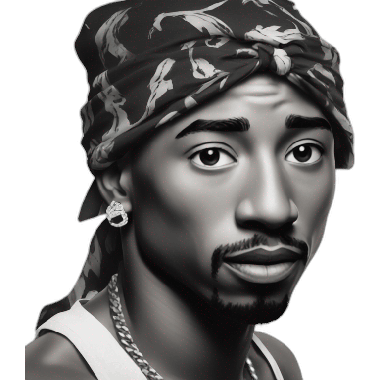 tupac bandana emoji