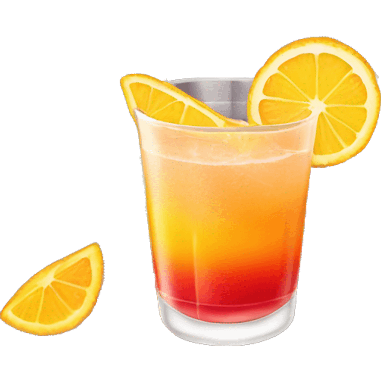 Tequila Sunrise cocktail  emoji