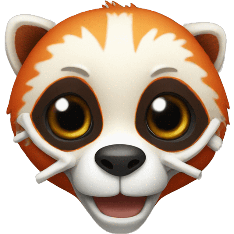 red panda skeleton
 emoji