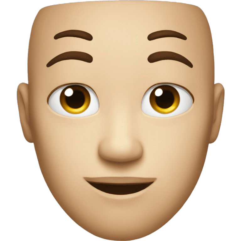 Infinity simbol on a face emoji