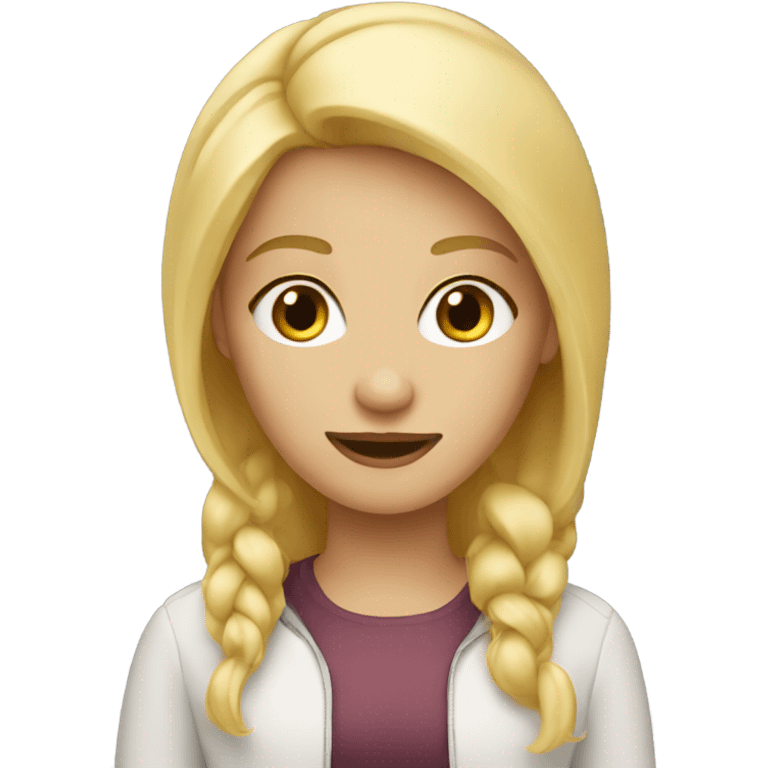 blonde girl  emoji