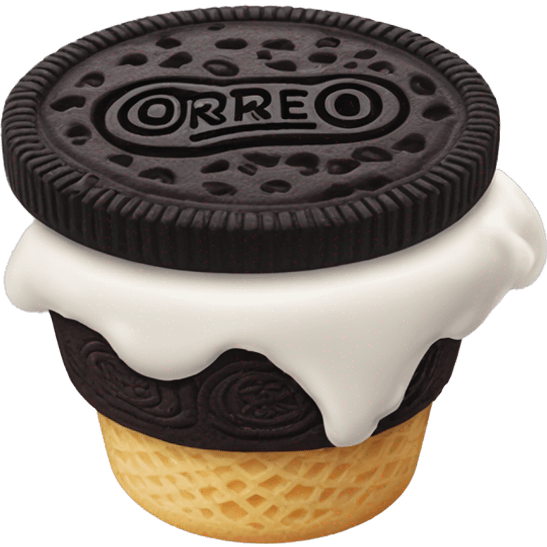 Oreo brand ice cream  emoji