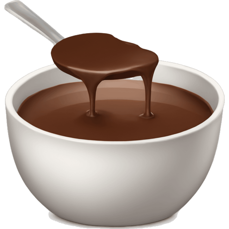 chocolat fondu  emoji