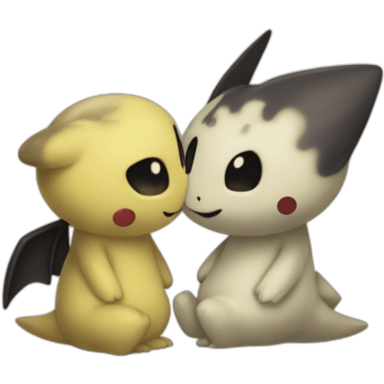 Pokemon Mimikyu kiss emoji