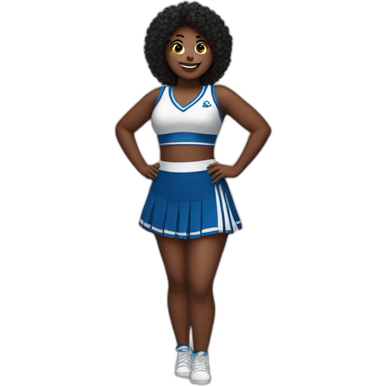 curvy cheerleader emoji