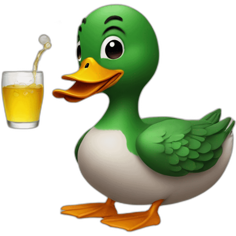 Drunk duck emoji