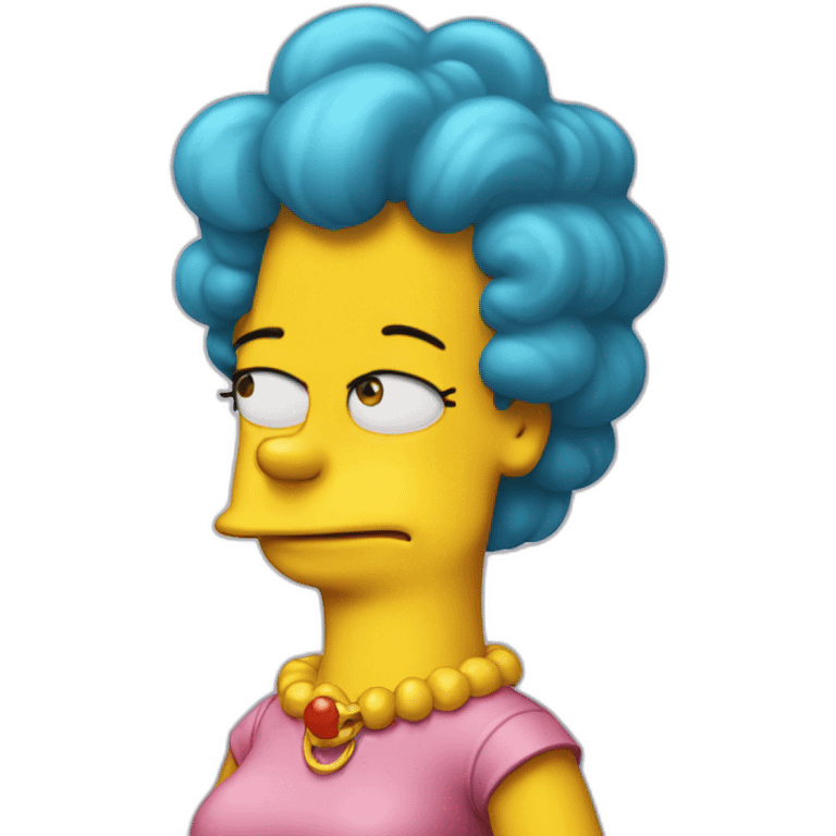 Lisa Simpsons standing emoji