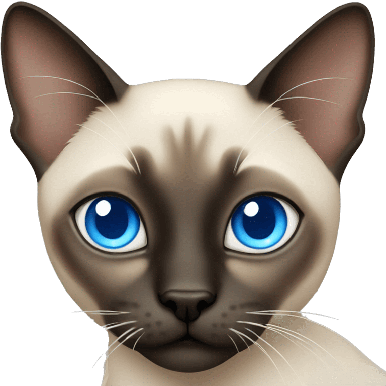 siamese cat with blue eyes emoji